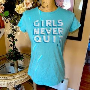 Under armour girls yxl tee shirt headgear